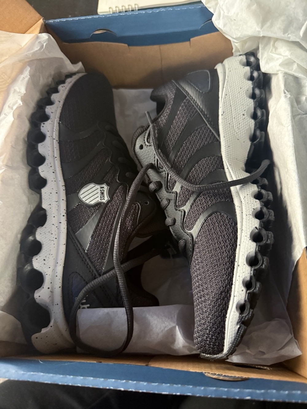 K-Swiss Black and Gray Men's Sneakers